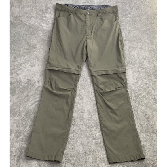 Eddie Bauer Pants Mens 38x32” Convertible Zip Off Cargo Hiking Nylon Outdoor - Picture 3 of 15